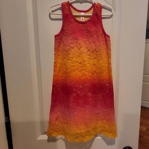 Love U Lots Multicolor Lace Dress size 6x girls